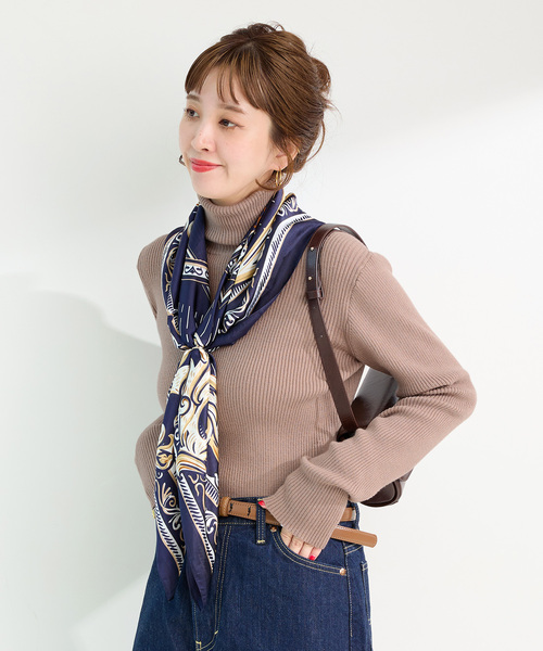 Simplicite(サンプリシテ)の「ウォッシャブル / タートルリブニット(ニット/セーター・レディース・ホワイト/ブラック/ウッド・FREE)」の22枚目の写真