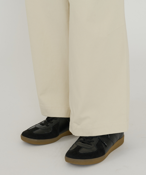 B.C STOCK（ベーセーストック）の「【Deux Allures/ドゥ アリュール】ミリタリー ベルテッドパンツ（チノパンツ・メンズ・ブラウン/アイボリー・FREE）」の14枚目の写真