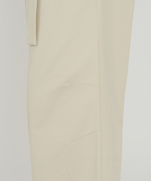 B.C STOCK（ベーセーストック）の「【Deux Allures/ドゥ アリュール】ミリタリー ベルテッドパンツ（チノパンツ・メンズ・ブラウン/アイボリー・FREE）」の15枚目の写真