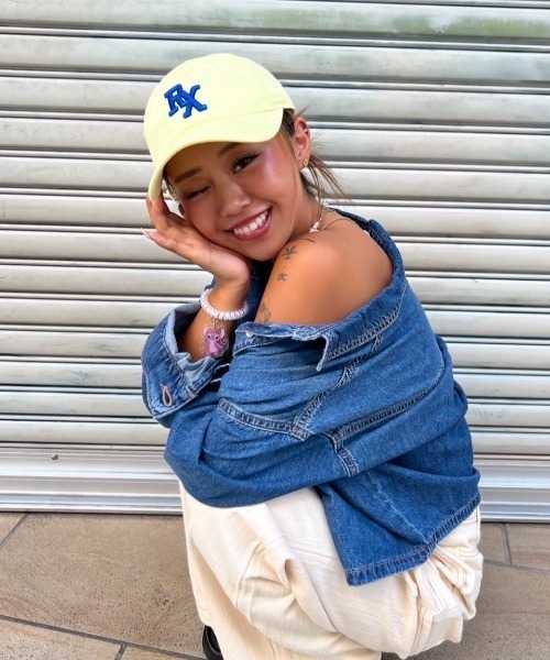 ROXY（ロキシー）の「RX COLOR CAP /ロキシーキッズワンポイント刺繍キャップ（帽子）（キャップ・キッズ・イエロー/ネイビー/ピンク/ブラック/ブルー/パープル・FREE）」の22枚目の写真