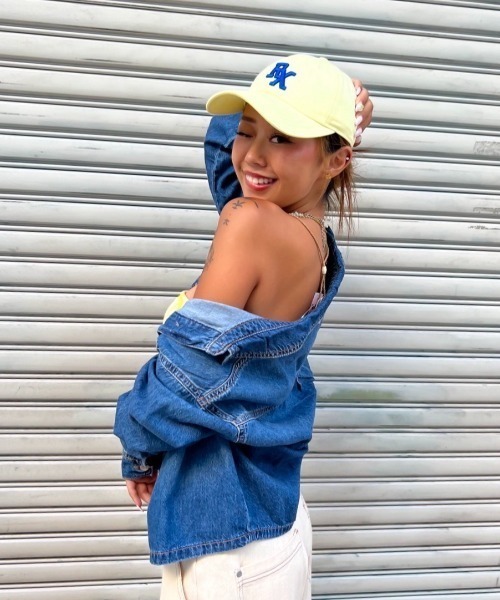 ROXY（ロキシー）の「RX COLOR CAP /ロキシーキッズワンポイント刺繍キャップ（帽子）（キャップ・キッズ・イエロー/ネイビー/ピンク/ブラック/ブルー/パープル・FREE）」の15枚目の写真