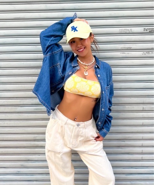 ROXY（ロキシー）の「RX COLOR CAP /ロキシーキッズワンポイント刺繍キャップ（帽子）（キャップ・キッズ・イエロー/ネイビー/ピンク/ブラック/ブルー/パープル・FREE）」の10枚目の写真