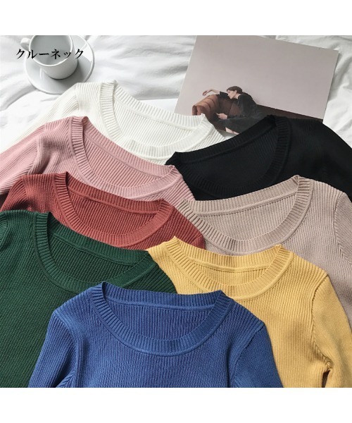 Beststore(ベストストア)の「ネック2タイプ 長袖リブニット インナーニット(ニット/セーター・レディース・イエロー/ホワイト系その他/キャメル/ピンク/ホワイト/グレー系その他/ピンク系その他/ライトベージュ/ブラック/ブラック系その他/グレー/ベージュ系その他/ブラウン・FREE)」の21枚目の写真