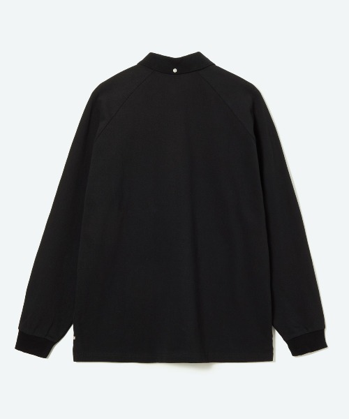 penguin BY MUNSINGWEAR（ペンギン バイ マンシングウェア）の「60’S RAGLAN SLEEVE POLO　長袖ポロシャツ　ゴルフウェア（ポロシャツ・メンズ・ブラウン/ホワイト/ブラック・M/L/XL）」の5枚目の写真