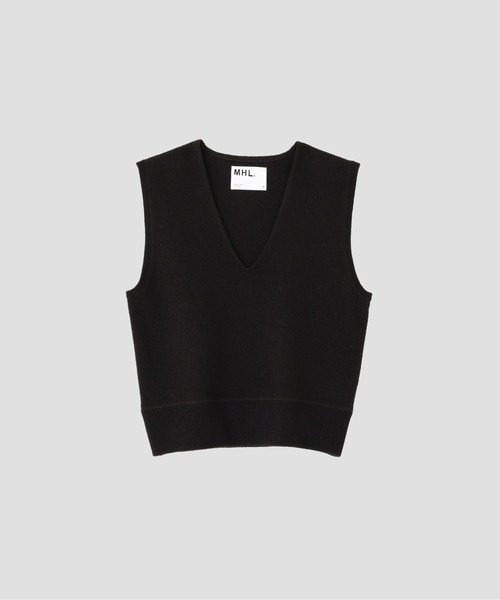 MHL.(エムエイチエル)の「FELTED DRY WOOL(ニット/セーター・レディース・グレー/ダークブラウン・2)」の9枚目の写真