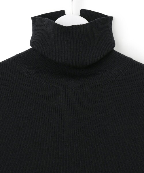 セール】ウーステッドウール リブタートル ボーダー ニット（ニット