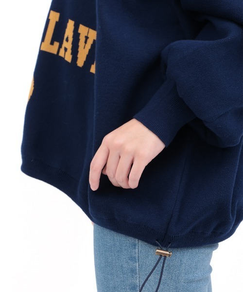 チチカカ（チチカカ）の「Orale! カレッジロゴニットプルオーバー（Tシャツ/カットソー・レディース・ボルドー/ライトグレー/ネイビー・FREE）」の13枚目の写真