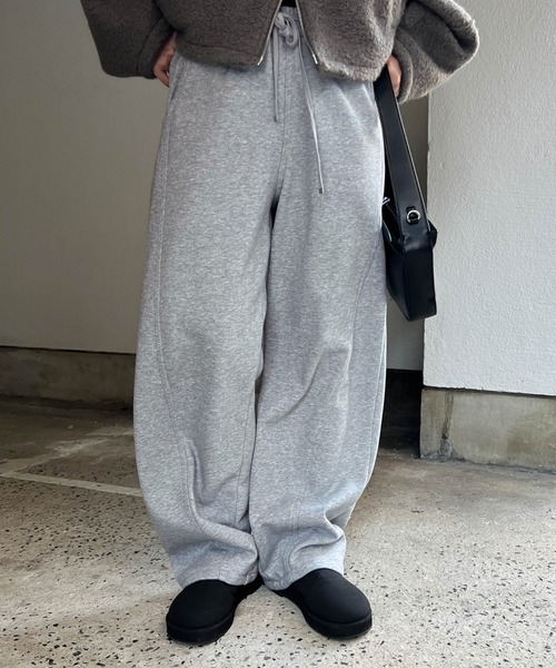 select MOCA(セレクトモカ)の「マシュマロタッチスウェットパンツ(スウェットパンツ・レディース・グレー/アイボリー/ブラック/ブラウン・MEDIUM/LARGE)」の16枚目の写真