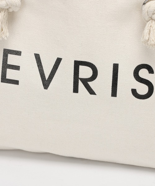 EVRIS（エヴリス）の「【EVRIS / エヴリス】 ロゴファブリック　プリントロープトートバッグ（トートバッグ・レディース・ブラック/アイボリー/ブルー系その他・FREE）」の6枚目の写真