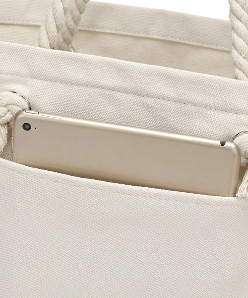 EVRIS（エヴリス）の「【EVRIS / エヴリス】 ロゴファブリック　プリントロープトートバッグ（トートバッグ・レディース・ブラック/アイボリー/ブルー系その他・FREE）」の13枚目の写真