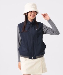 【新品】beams golf 撥水ストレッチオリーブベスト　Lサイズ 新品】beams golf 撥水ストレッチオリーブベスト Lサイズ 新品