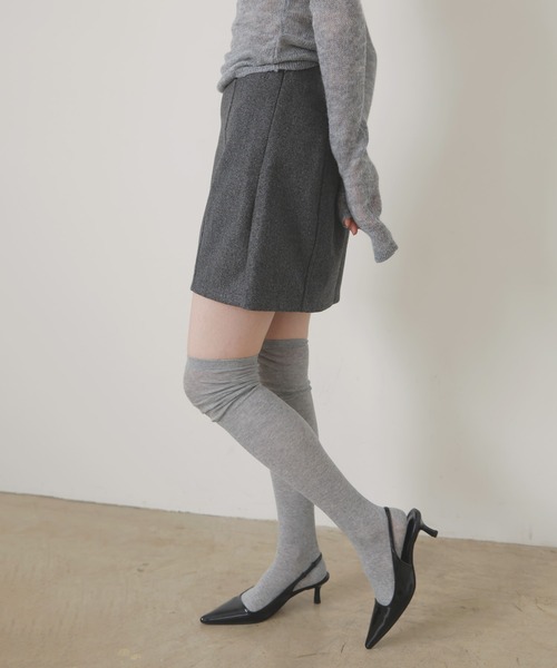 LIAN（リアン）の「ウールライクミニスカート（スカート・レディース・ブラック/チャコールグレー/ブラウン・FREE）」の8枚目の写真