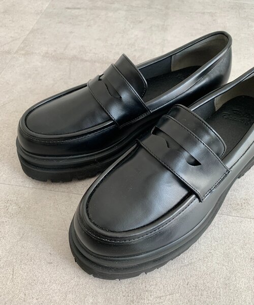 DouDou（ドゥドゥ）の「プラットフォームローファー（ブーツ・レディース・ブラック・LARGE/MEDIUM/SMALL）」の9枚目の写真