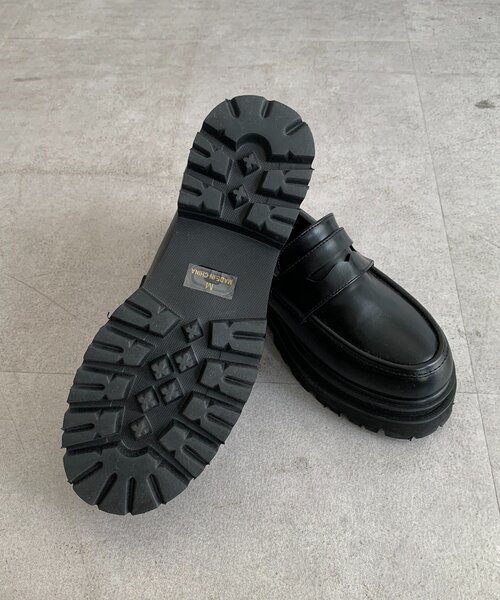 DouDou（ドゥドゥ）の「プラットフォームローファー（ブーツ・レディース・ブラック・LARGE/MEDIUM/SMALL）」の10枚目の写真