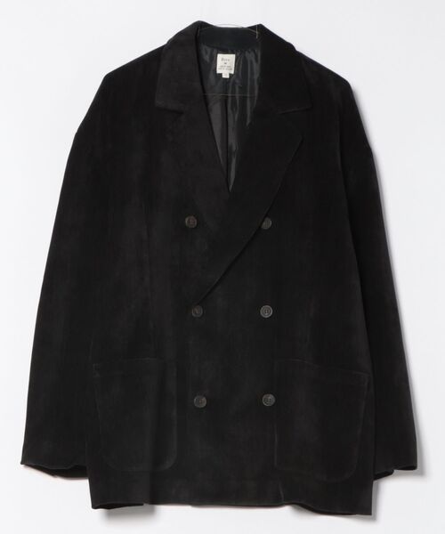 JUGLANS(ユグランス)の「【Revo.】シェニール織り ダブルテーラードジャケット(テーラードジャケット・メンズ・ブラック/ブラウン/グレー・L/M)」の2枚目の写真
