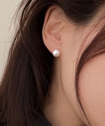 FReePLACe/シンプル パール ピアス R0132