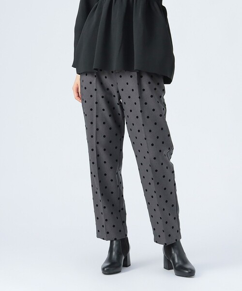 BEAMS HEART（ビームスハート）の「フロッキー ドット パンツ（その他パンツ・レディース・ネイビー/グレー・FREE）」の6枚目の写真