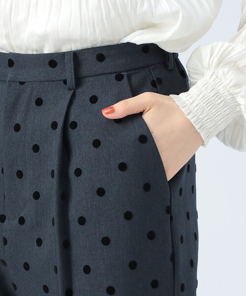 BEAMS HEART（ビームスハート）の「フロッキー ドット パンツ（その他パンツ・レディース・ネイビー/グレー・FREE）」の14枚目の写真