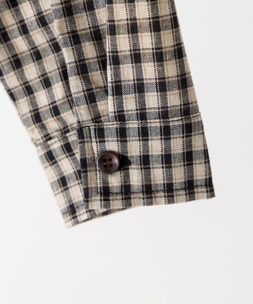 riziere（リジェール）の「配色切り替えチェックシャツ（シャツ/ブラウス・キッズ・ブラック・150/140/130/120/110/100/90）」の10枚目の写真