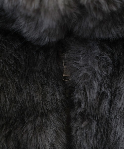 SpRay（スプレイ）の「MIXファースタンドジップブルゾン（ブルゾン・レディース・モカ/ベージュ/アイボリー/チャコール・FREE）」の8枚目の写真