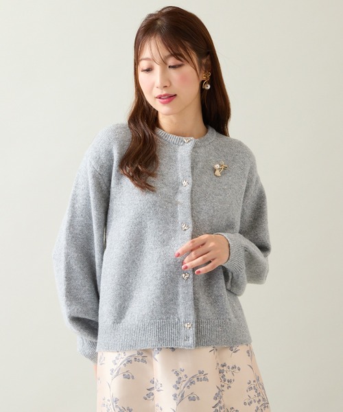 セール】ハートボタンニットカーディガン（カーディガン/ボレロ