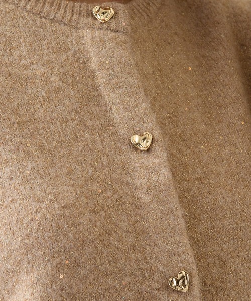 セール】ハートボタンニットカーディガン（カーディガン/ボレロ