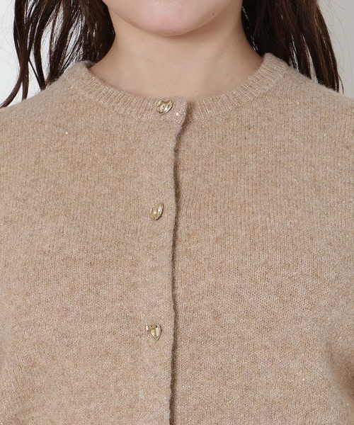 セール】ハートボタンニットカーディガン（カーディガン/ボレロ