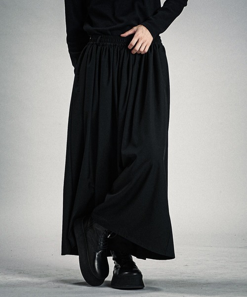 NO ID.(ノーアイディ)の「【NO ID.】Gather Baggy Trousers / ギャザー バギー トラウザーズ(スラックス・メンズ・その他10/グレー/ブラック・1/2)」の11枚目の写真