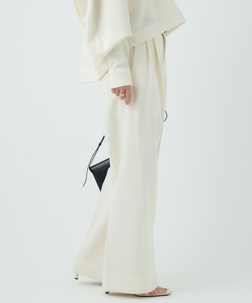 Chaos（カオス）の「Chaos(カオス)/ ◇金子綾さんYouTube紹介◇　バランサールームパンツ 【セットアップ可】（スラックス・レディース・チャコールグレー/アイボリー・38/36）」の16枚目の写真