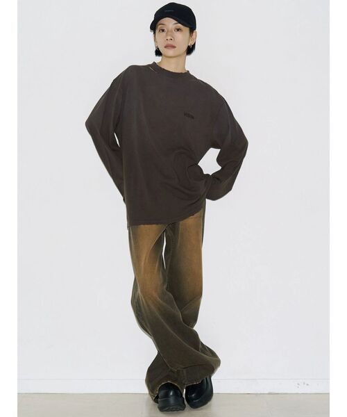 VEQUM（VEQUM）の「【VEQUM】LONG SLEEVE T SHIRT（Tシャツ/カットソー・レディース・ブラック/ホワイト/ブラウン・FREE）」の12枚目の写真