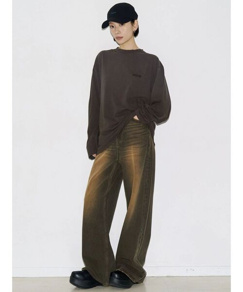 VEQUM（VEQUM）の「【VEQUM】LONG SLEEVE T SHIRT（Tシャツ/カットソー・レディース・ブラック/ホワイト/ブラウン・FREE）」の13枚目の写真