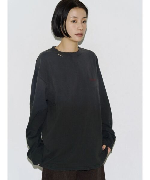 VEQUM（VEQUM）の「【VEQUM】LONG SLEEVE T SHIRT（Tシャツ/カットソー・レディース・ブラック/ホワイト/ブラウン・FREE）」の15枚目の写真