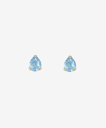 K10 イエローゴールド ブルートパーズ しずく ピアス ESTELLE/エステール WEB限定