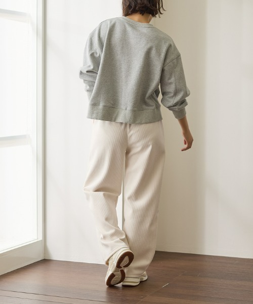 Tuche(トゥシェ)の「Tuche/トゥシェ ワイドパンツ 裏起毛 ストレッチ(その他パンツ・レディース・オフホワイト/チャコールグレー・MEDIUM/LARGE)」の16枚目の写真