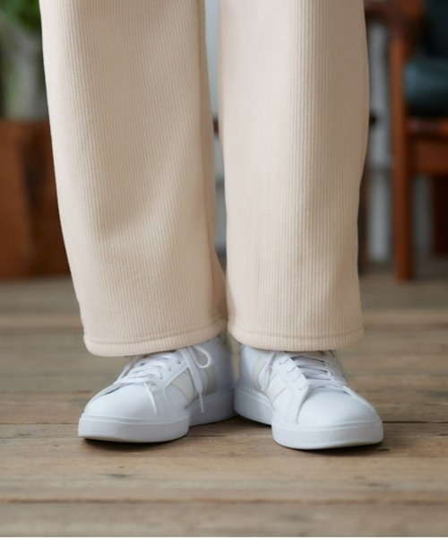 Tuche(トゥシェ)の「Tuche/トゥシェ ワイドパンツ 裏起毛 ストレッチ(その他パンツ・レディース・オフホワイト/チャコールグレー・MEDIUM/LARGE)」の10枚目の写真