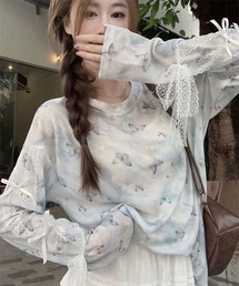 Mayree | 【Mayree】 蝶々 リボン シアートップス(Tシャツ/カットソー)