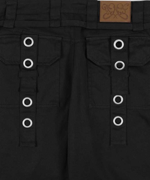 FANCY CLUB(ファンシークラブ)の「A'GEM/9 × .kom 『FANCY CLUB/ファンシークラブ』 DETACHABLE CARGO STRAP PANTS/カーゴ ストラップ パンツ(カーゴパンツ・レディース・ブラック/ベージュ・M)」の20枚目の写真
