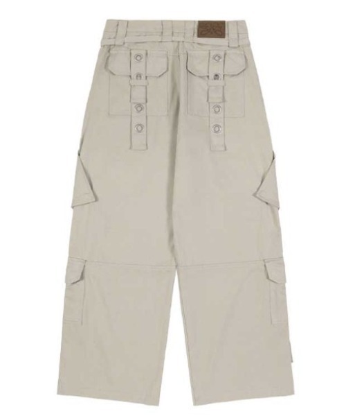 FANCY CLUB(ファンシークラブ)の「A'GEM/9 × .kom 『FANCY CLUB/ファンシークラブ』 DETACHABLE CARGO STRAP PANTS/カーゴ ストラップ パンツ(カーゴパンツ・レディース・ブラック/ベージュ・M)」の22枚目の写真
