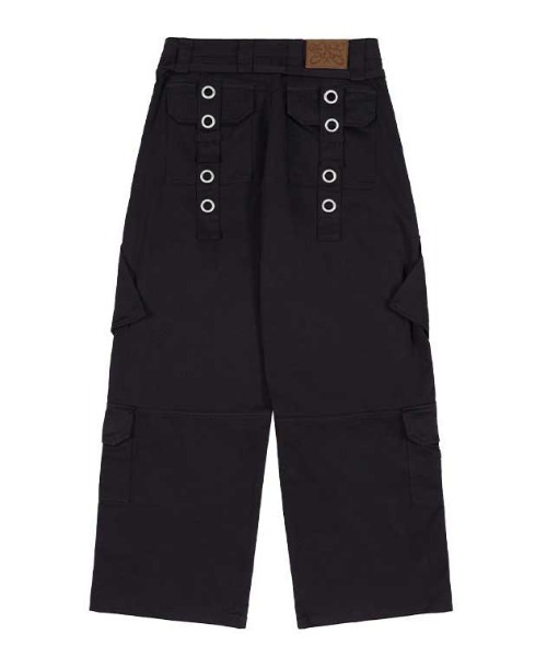 FANCY CLUB(ファンシークラブ)の「A'GEM/9 × .kom 『FANCY CLUB/ファンシークラブ』 DETACHABLE CARGO STRAP PANTS/カーゴ ストラップ パンツ(カーゴパンツ・レディース・ブラック/ベージュ・M)」の17枚目の写真