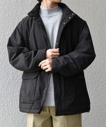 SHIPS any:〈撥水/防風等〉多機能 中綿 2トーン スタンド ブルゾン 25AW◇