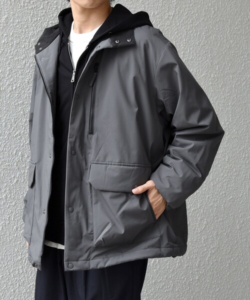 セール】SHIPS any:〈撥水/防風等〉多機能 中綿 2トーン