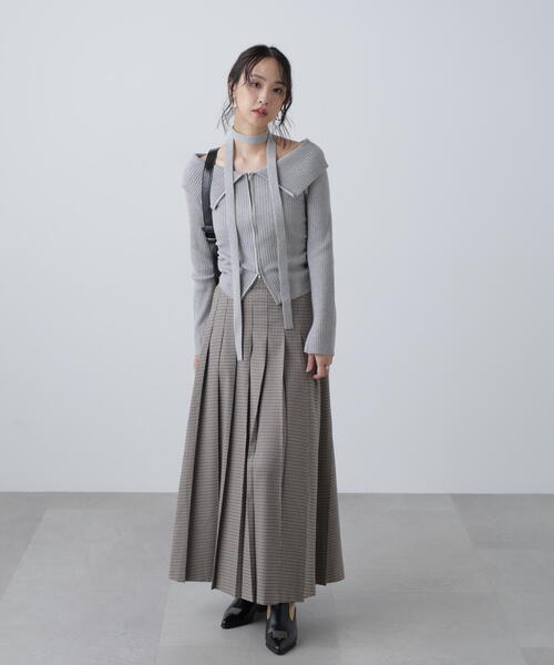 FREE'S MART（フリーズマート）の「◆プリーツロングスカート（スカート・レディース・ベージュ系その他/グレー・SMALL/MEDIUM）」の7枚目の写真