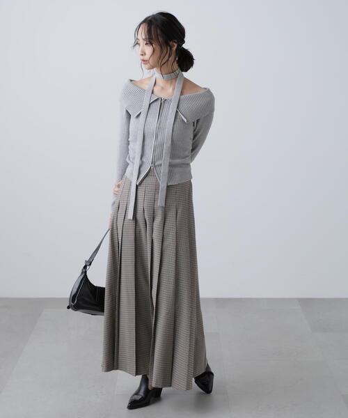 FREE'S MART（フリーズマート）の「◆プリーツロングスカート（スカート・レディース・ベージュ系その他/グレー・SMALL/MEDIUM）」の8枚目の写真