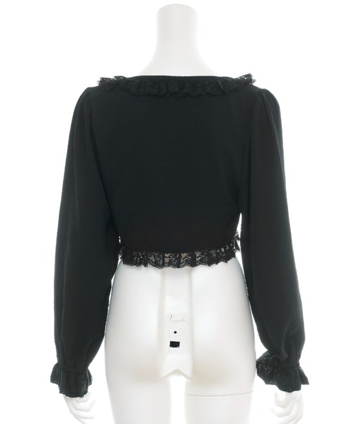 Secret Honey（シークレットハニー）の「ローズ柄ショートボレロ（Tシャツ/カットソー・レディース・ブラック/オフホワイト/ピンク・FREE）」の15枚目の写真