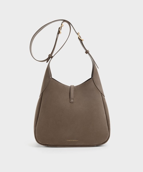 CHARLES & KEITH(チャールズ & キース)の「Adalyn アダリン ホーボーバッグ(ショルダーバッグ・レディース・モカ/レディッシュグレー・L)」の17枚目の写真