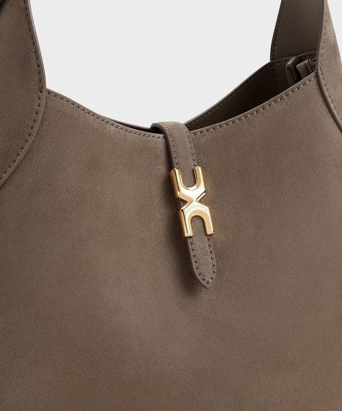 CHARLES & KEITH(チャールズ & キース)の「Adalyn アダリン ホーボーバッグ(ショルダーバッグ・レディース・モカ/レディッシュグレー・L)」の20枚目の写真