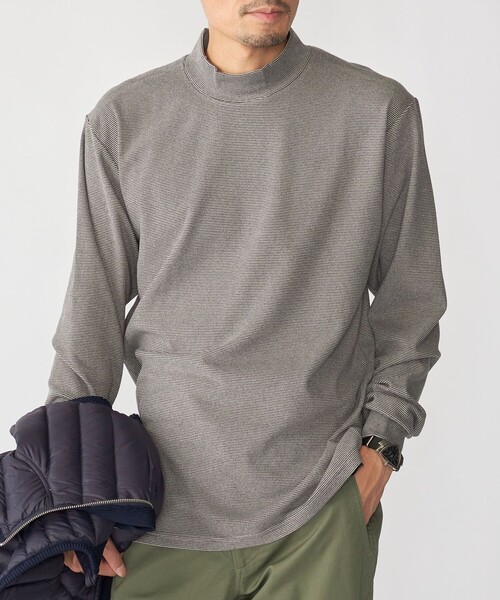 SHIPS(シップス)の「SHIPS: ソフト スムース ロングスリーブ(Tシャツ/カットソー・メンズ・ネイビー/ライトグレー/ブラック/オフホワイト・SMALL/MEDIUM/LARGE/X-LARGE)」の3枚目の写真