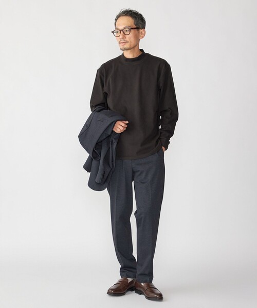 SHIPS(シップス)の「SHIPS: ソフト スムース ロングスリーブ(Tシャツ/カットソー・メンズ・ネイビー/ライトグレー/ブラック/オフホワイト・SMALL/MEDIUM/LARGE/X-LARGE)」の6枚目の写真