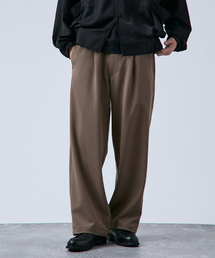 B.C STOCK（ベーセーストック）の「ヘビーT/R １タックワイドストレートスラックス（スラックス）」