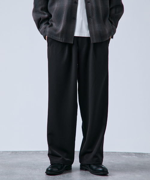 exodus ブラック スラックス LARGE exodus(エクソダス)｜WOOL TROUSERS